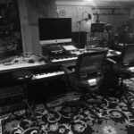 studio desk_bw